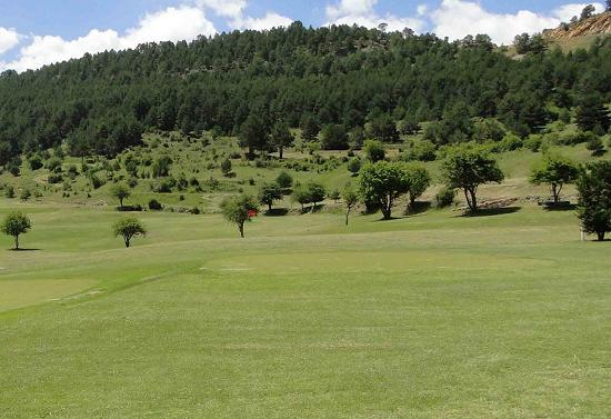 Golf at El Castillejo, Alcala de la Selva, Spain.